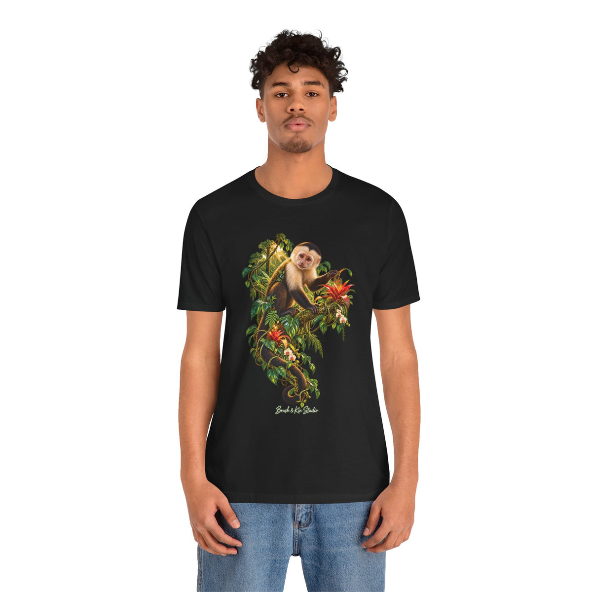 Capuchin Monkey Jungle T-Shirt — Tropical Animal Nature Graphic Tee