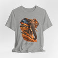 Elephant Sunset Graphic Tee — Wildlife Silhouette T-Shirt