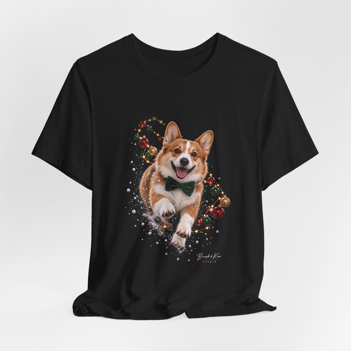 Corgi Christmas Tee — Festive Dog Holiday T-Shirt