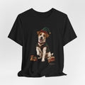 Elf Dog Tee — Jack Russell in Elf Costume Holiday Shirt