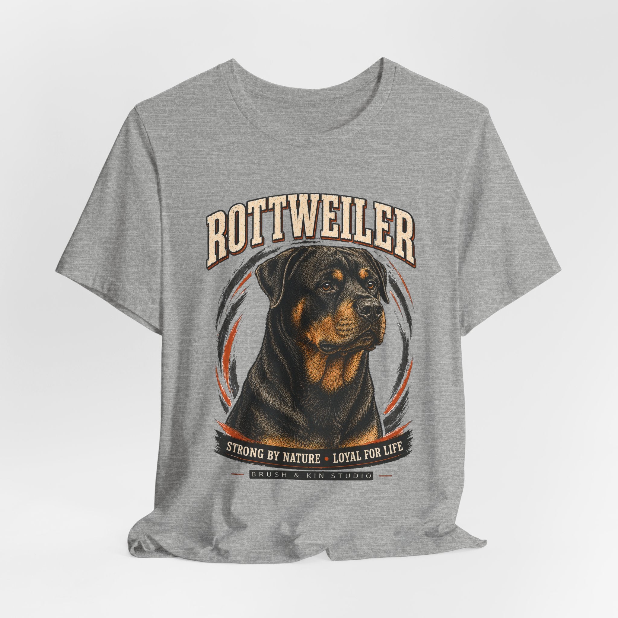Rottweiler Tee — Strong by Nature, Loyal for Life Dog Lover T‑Shirt