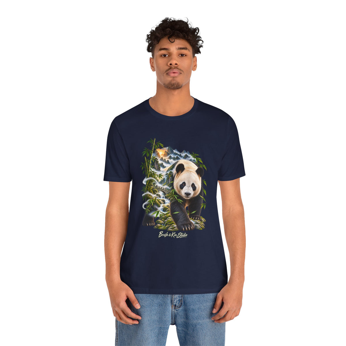 Panda Wilderness Tee — Cute Panda & Bamboo Graphic T-Shirt