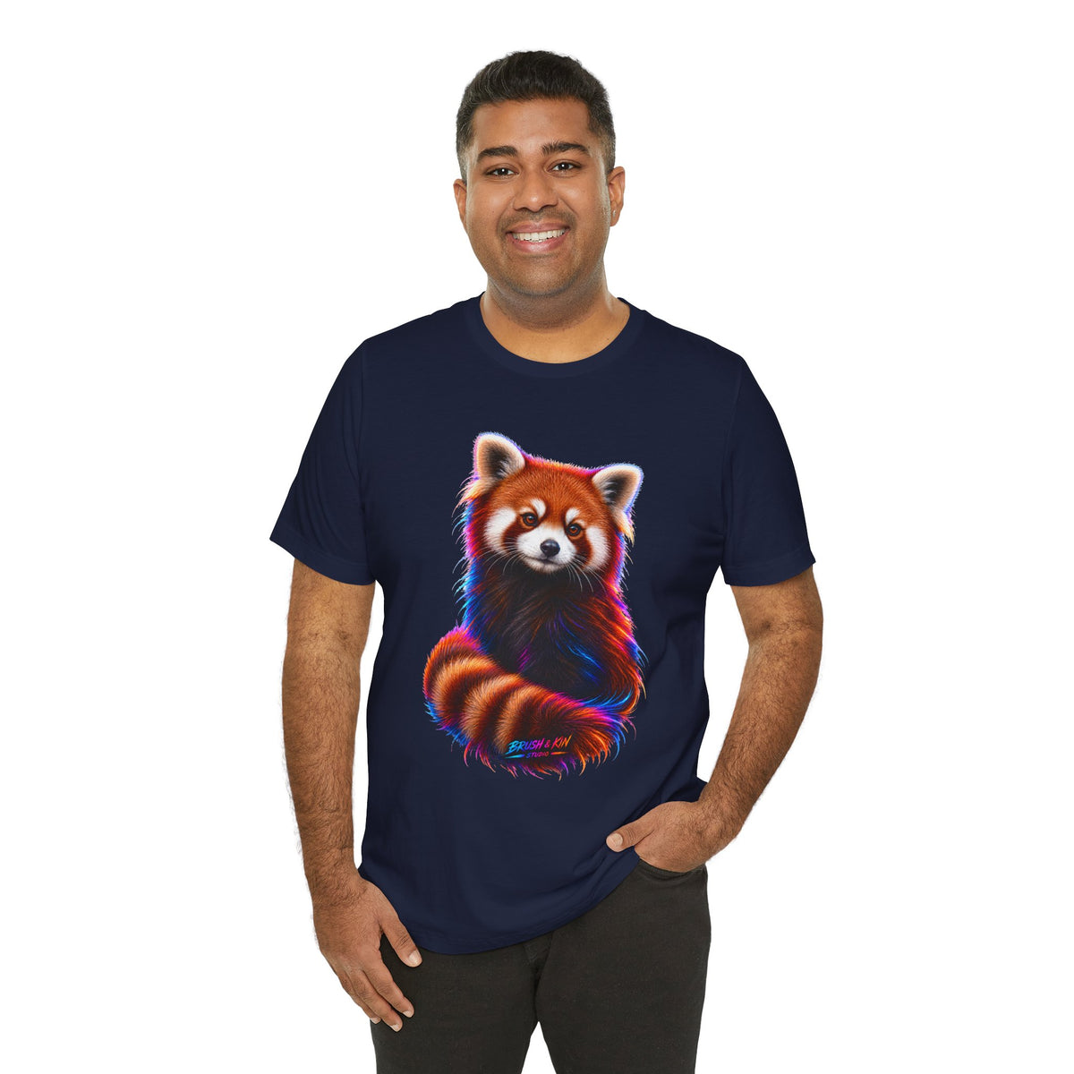 Neon Red Panda Tee