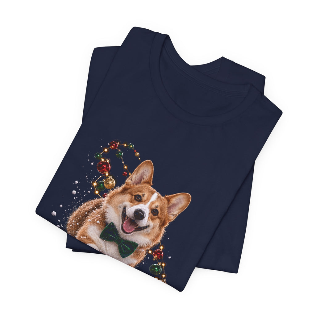 Corgi Christmas Tee — Festive Dog Holiday T-Shirt