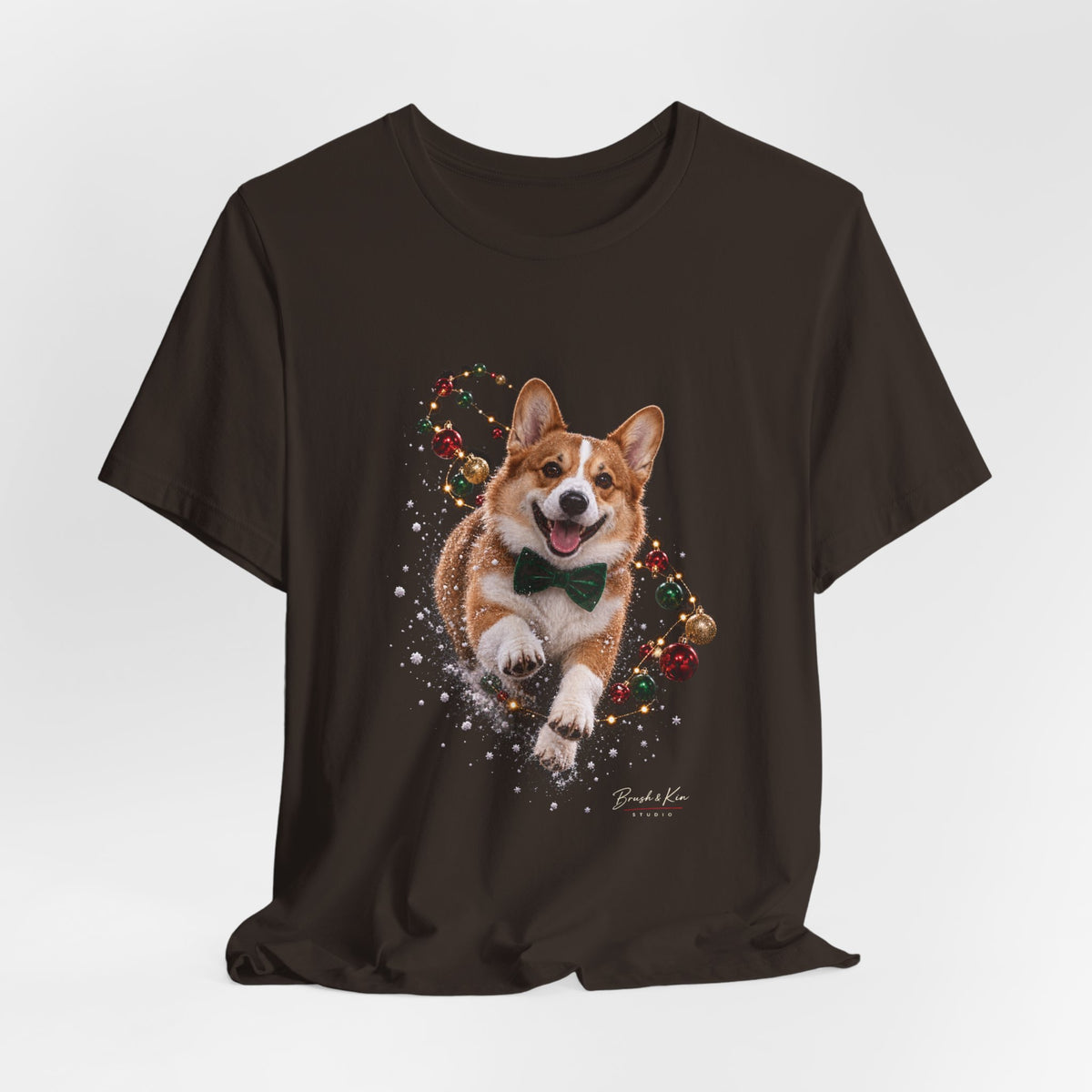 Corgi Christmas Tee — Festive Dog Holiday T-Shirt