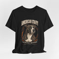 American Staffy Dog T-Shirt — "Soul With Muscles, Nose With Heart" Graphic Tee