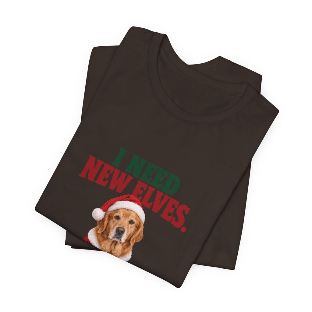 I Need New Elves Christmas Dog T-Shirt