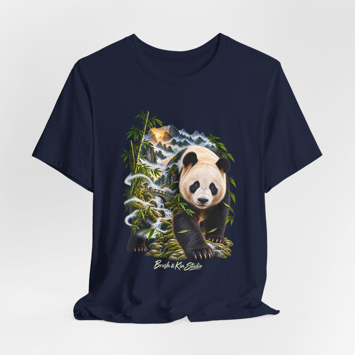 Panda Wilderness Tee — Cute Panda & Bamboo Graphic T-Shirt