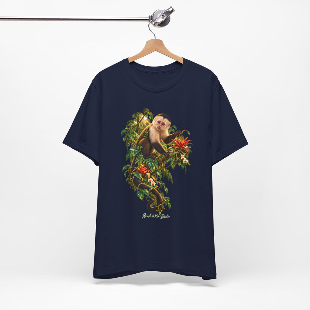 Capuchin Monkey Jungle T-Shirt — Tropical Animal Nature Graphic Tee