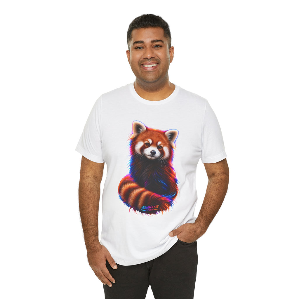 Neon Red Panda Tee