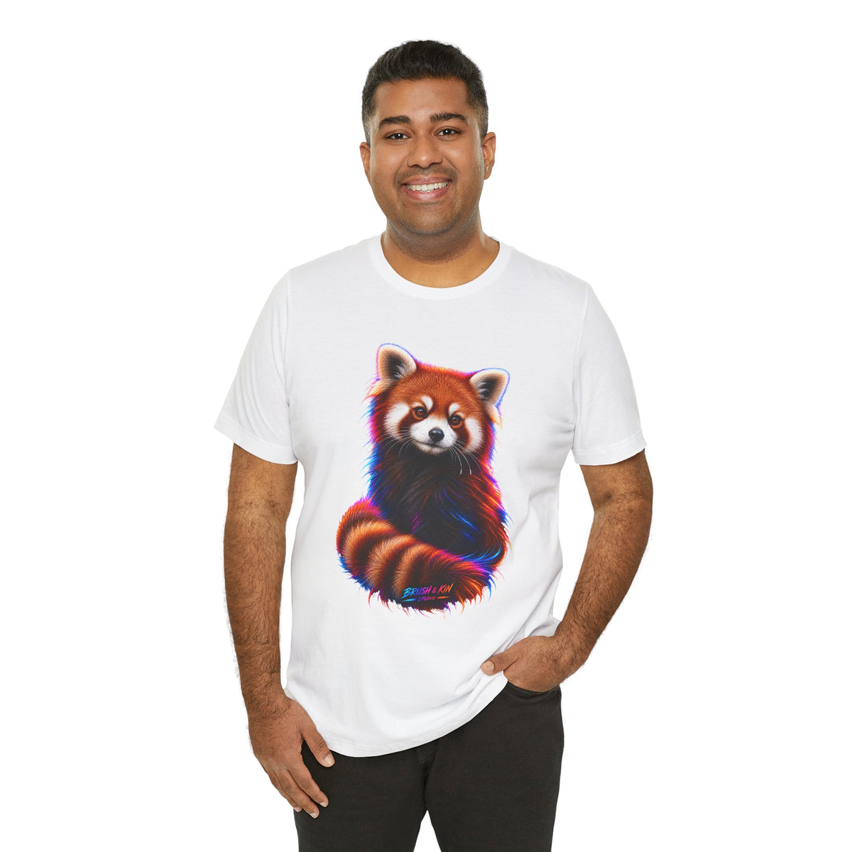 Neon Red Panda Tee