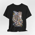 Snow Leopard Graphic Tee — Bold Mountain Wildlife T‑Shirt