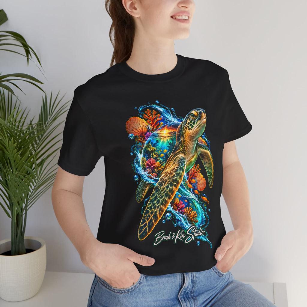 Sea Turtle Graphic Tee — Beach Life Surfing Shirt