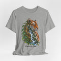 Tiger & Waterfall Graphic Tee — Nature Wildlife Shirt