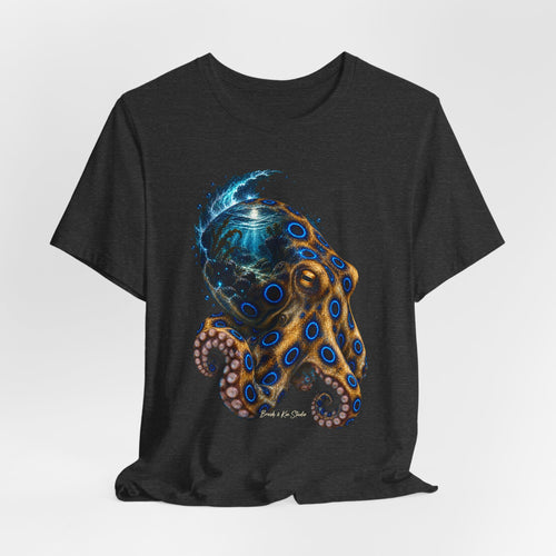 Blue-Ringed Octopus Graphic Tee — Electric Ocean Marine Life T-Shirt