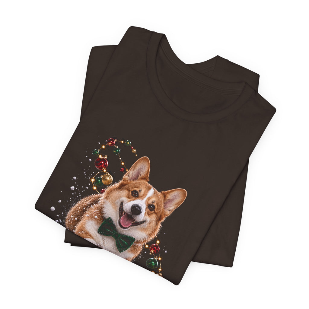 Corgi Christmas Tee — Festive Dog Holiday T-Shirt