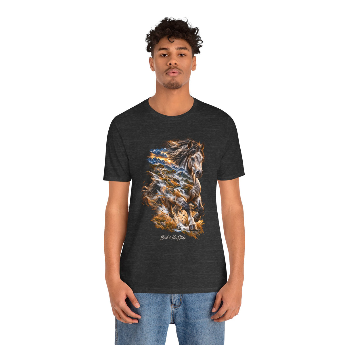 Horse Spirit T‑Shirt — 'Ride the Wild Wind' Graphic Tee