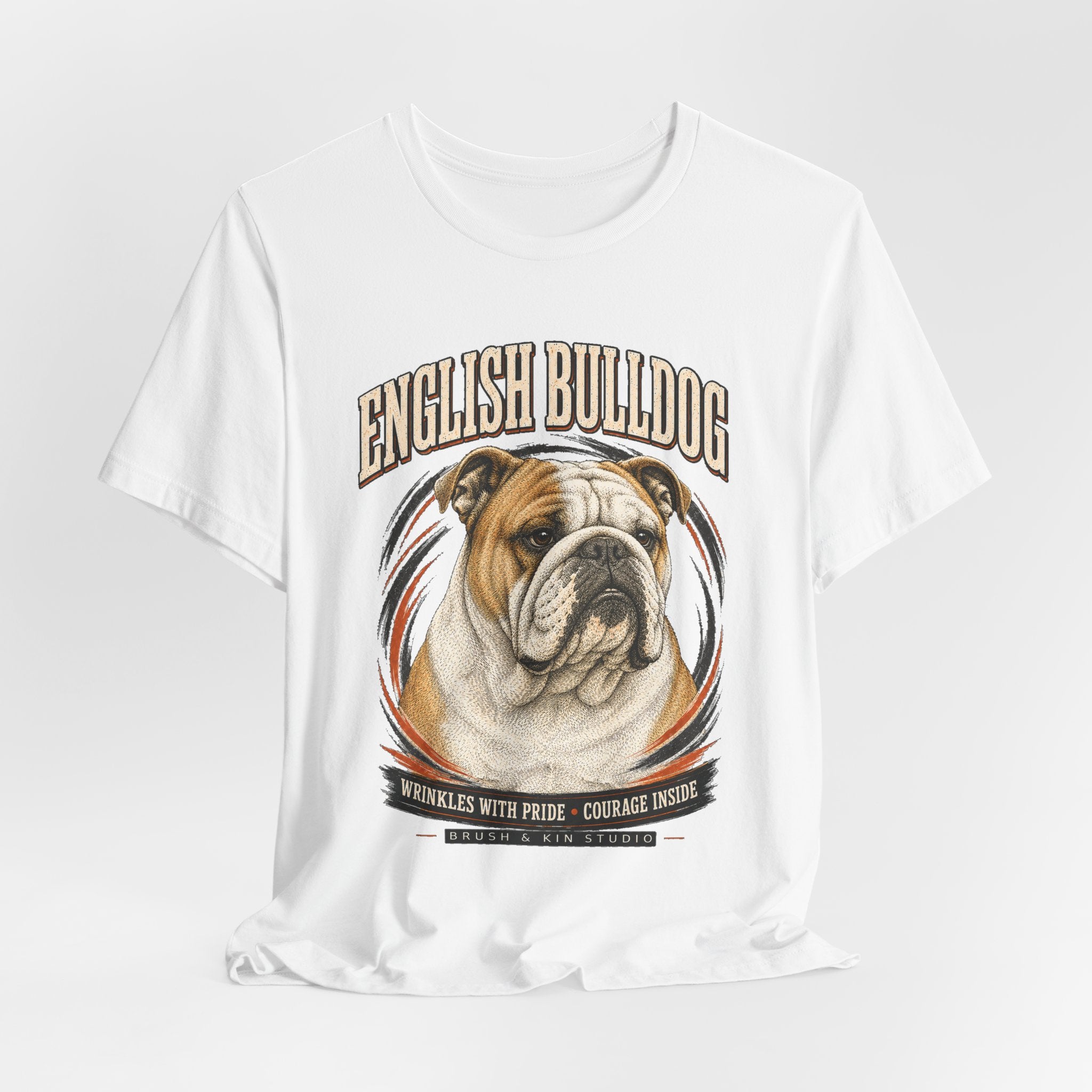 English Bulldog Tee — Wrinkles With Pride Graphic T-Shirt