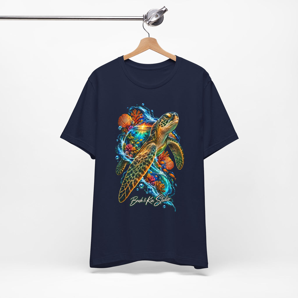 Sea Turtle Graphic Tee — Beach Life Surfing Shirt