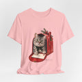 Cat in Mailbox T-Shirt — Cute Tabby Kitten Holiday Tee