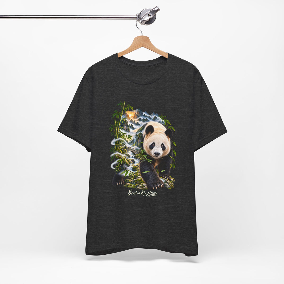 Panda Wilderness Tee — Cute Panda & Bamboo Graphic T-Shirt