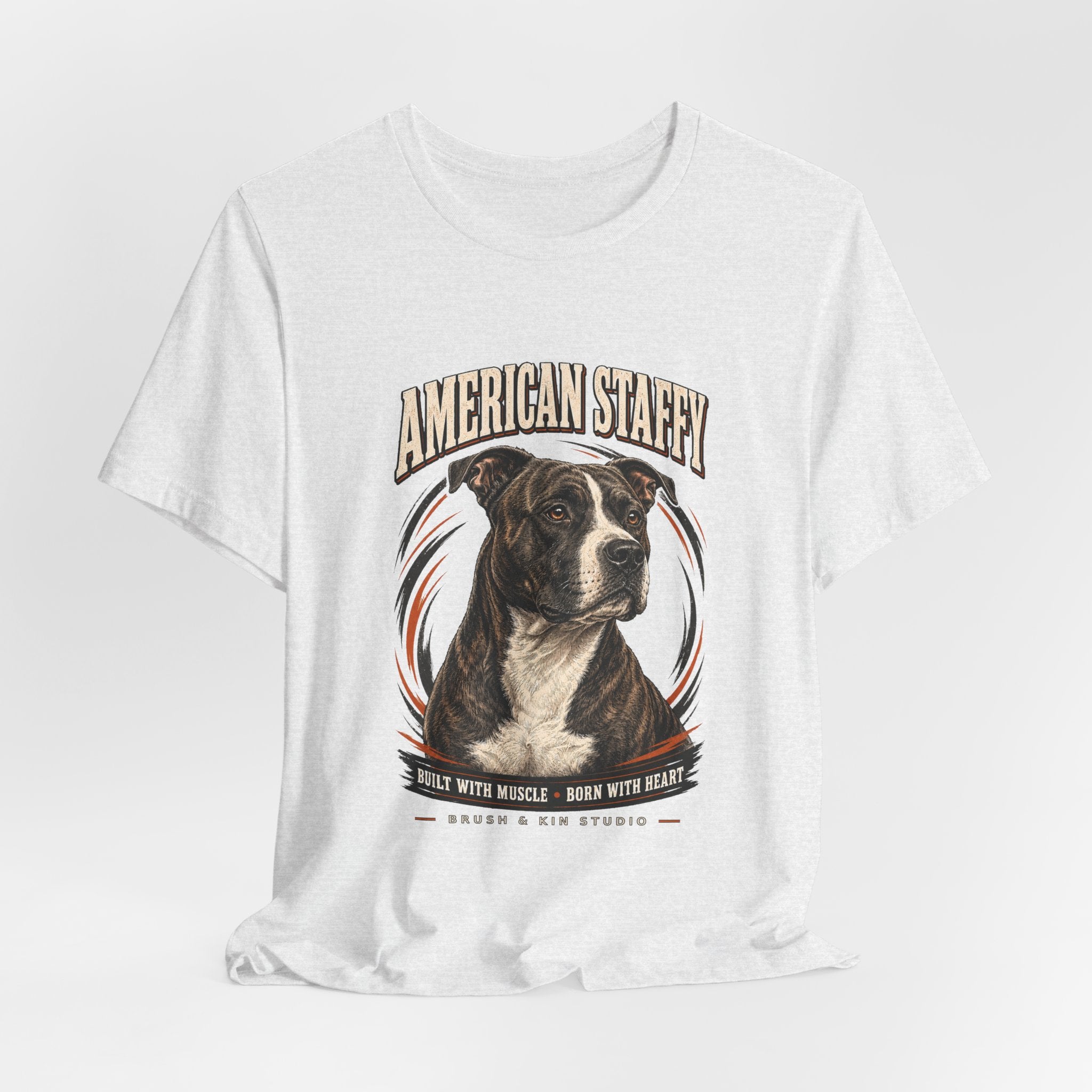 American Staffy Dog T-Shirt — "Soul With Muscles, Nose With Heart" Graphic Tee