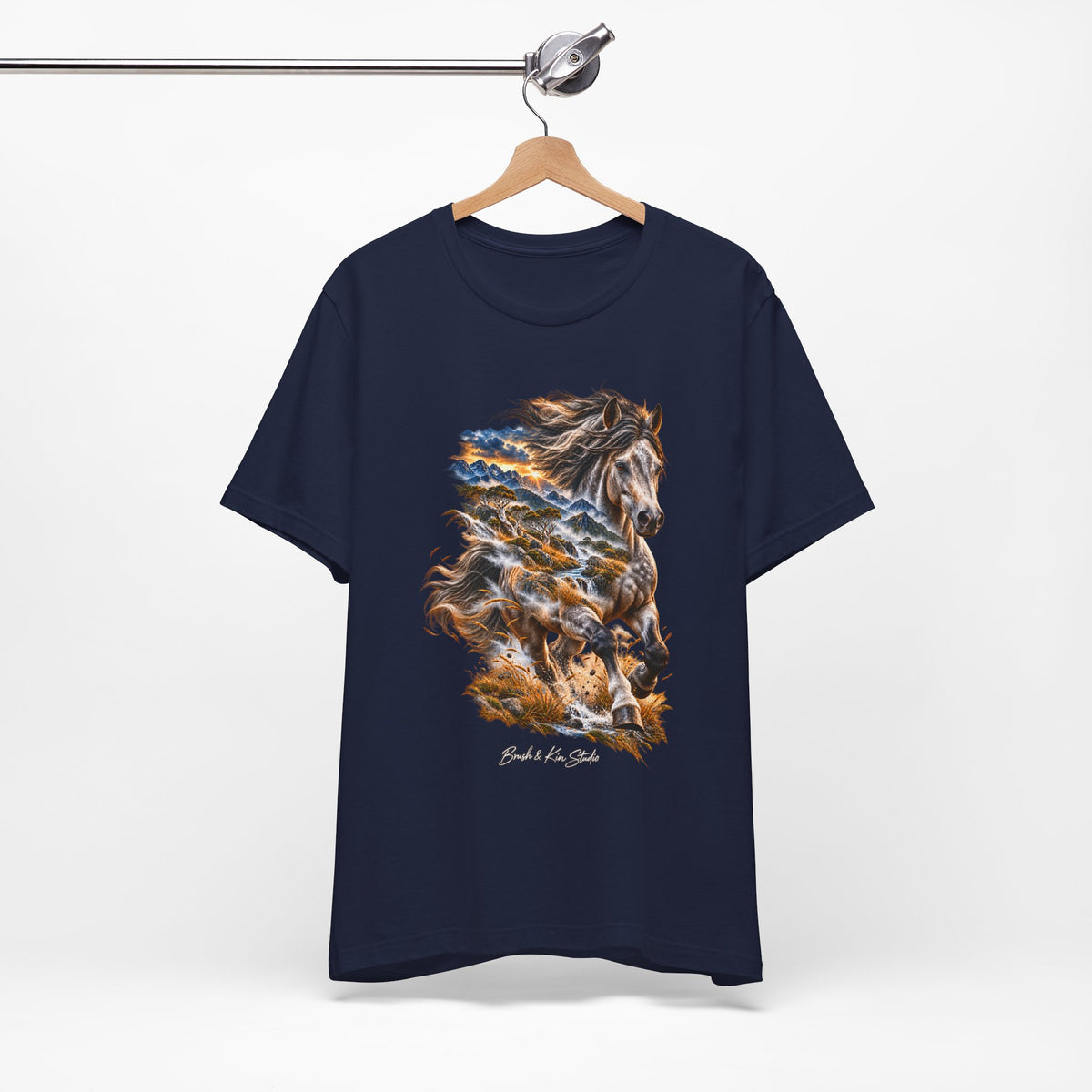 Horse Spirit T‑Shirt — 'Ride the Wild Wind' Graphic Tee