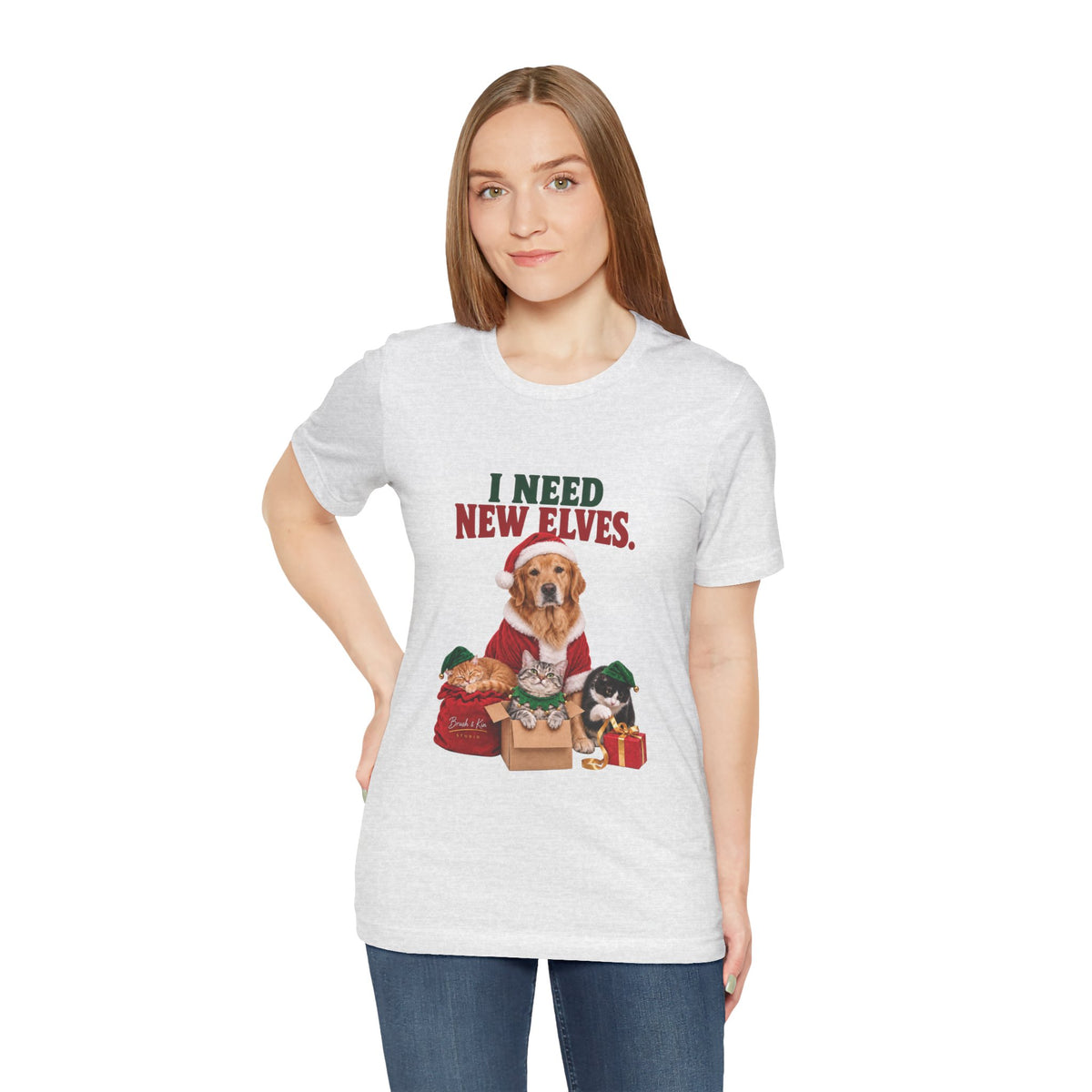 I Need New Elves Christmas Dog T-Shirt