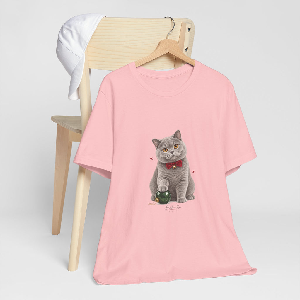 Christmas Cat with Bell Graphic Tee