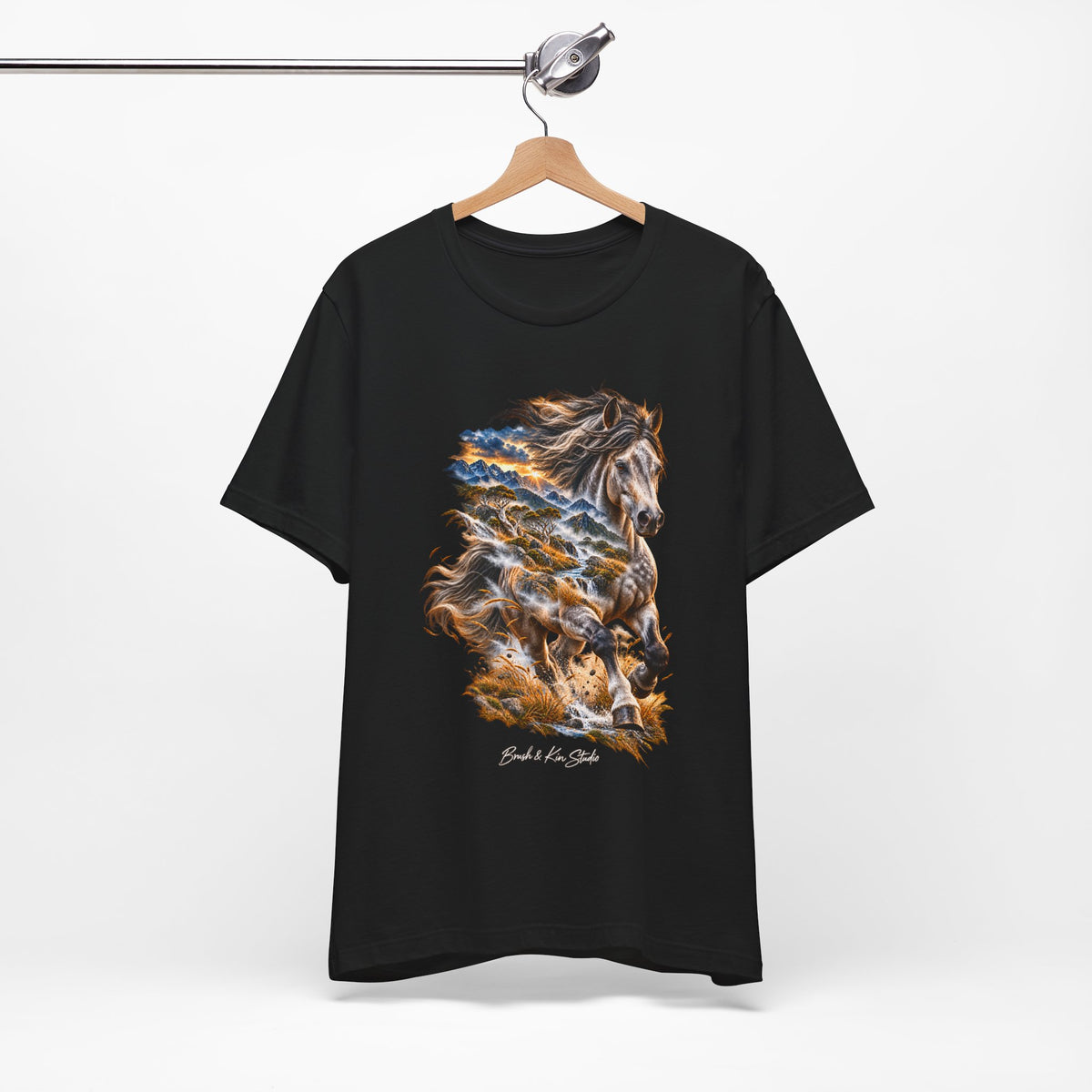 Horse Spirit T‑Shirt — 'Ride the Wild Wind' Graphic Tee