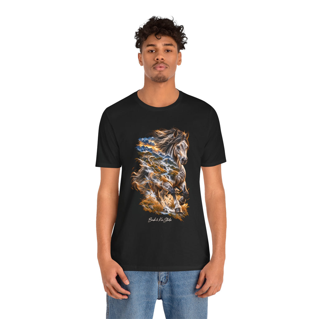 Horse Spirit T‑Shirt — 'Ride the Wild Wind' Graphic Tee