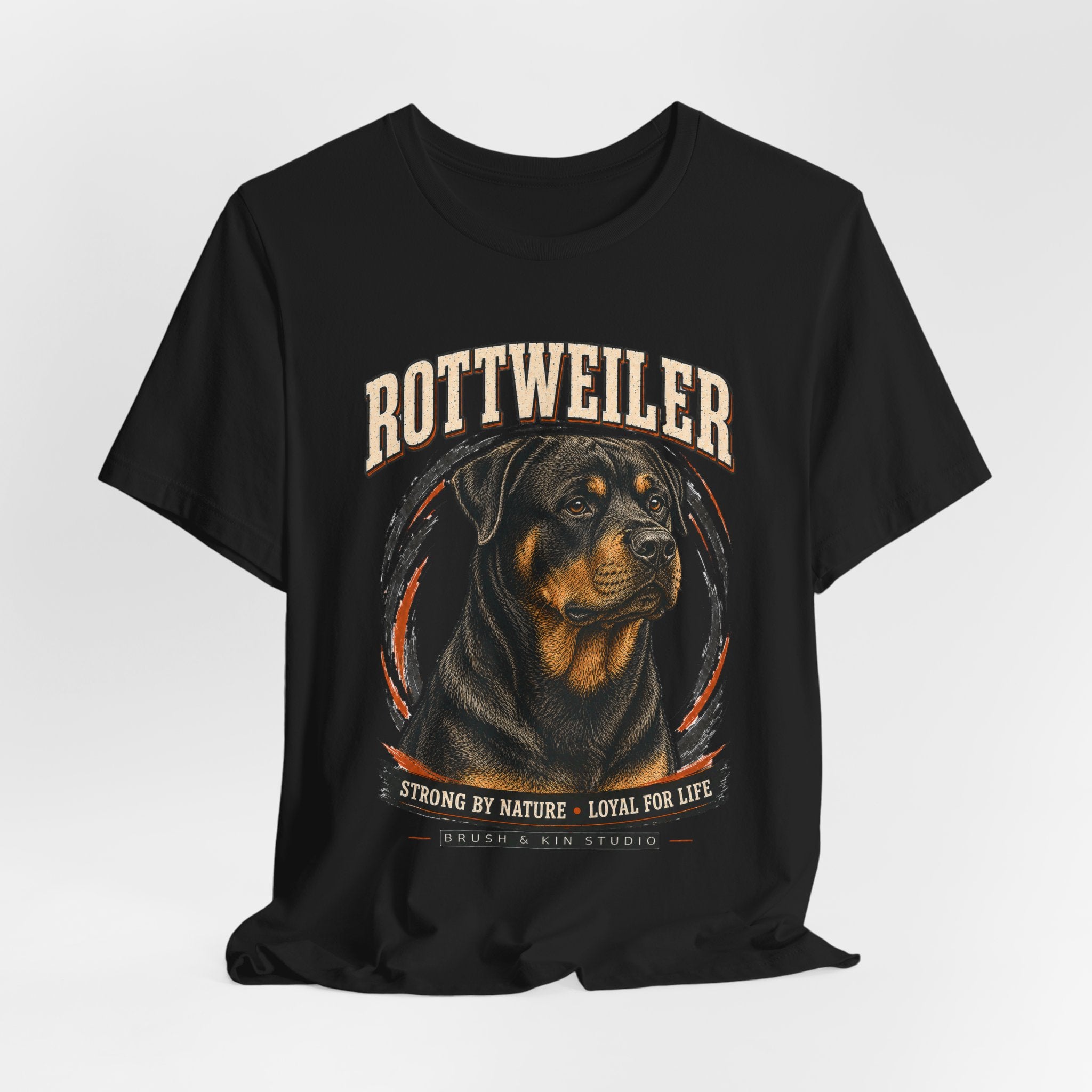 Rottweiler Tee — Strong by Nature, Loyal for Life Dog Lover T‑Shirt