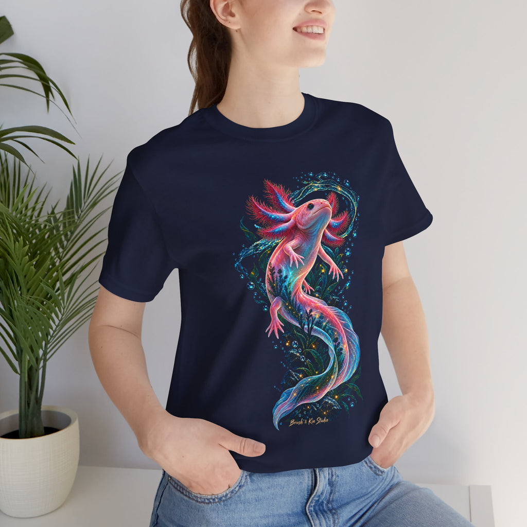 Axolotl Tee — Colorful Axolotl Graphic Shirt