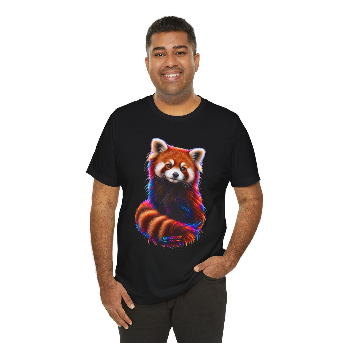 Neon Red Panda Tee