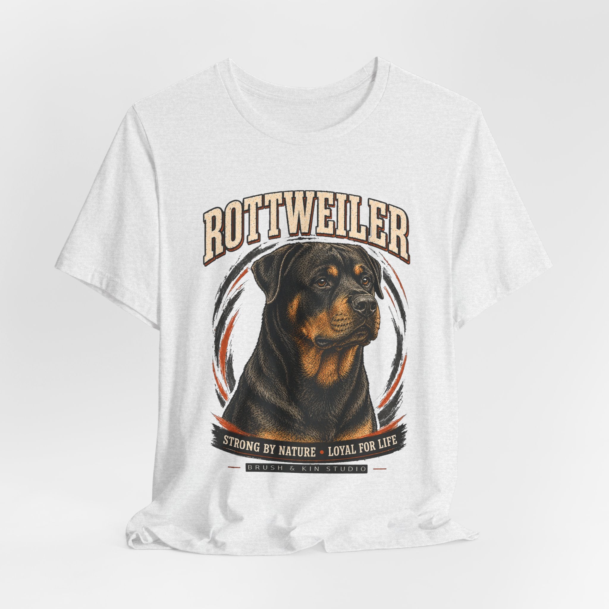 Rottweiler Tee — Strong by Nature, Loyal for Life Dog Lover T‑Shirt