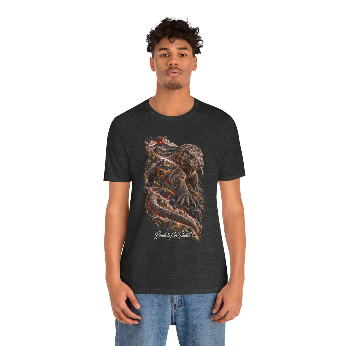 Dragon Embrace T-Shirt — Fiery Serpent Art Tee