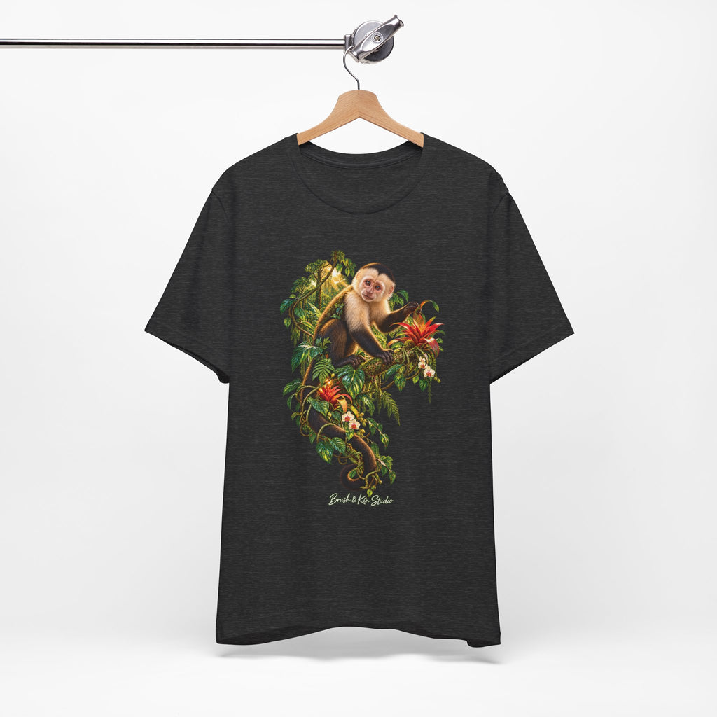 Capuchin Monkey Jungle T-Shirt — Tropical Animal Nature Graphic Tee