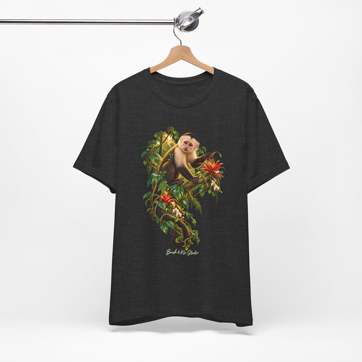Capuchin Monkey Jungle T-Shirt — Tropical Animal Nature Graphic Tee