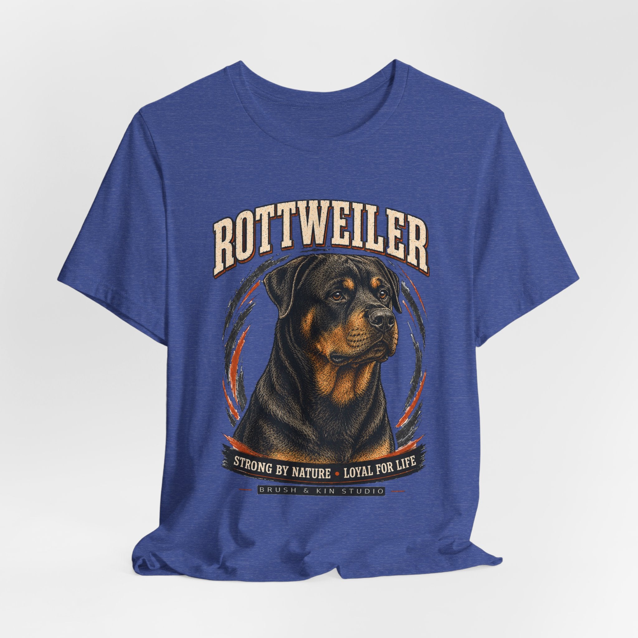 Rottweiler Tee — Strong by Nature, Loyal for Life Dog Lover T‑Shirt