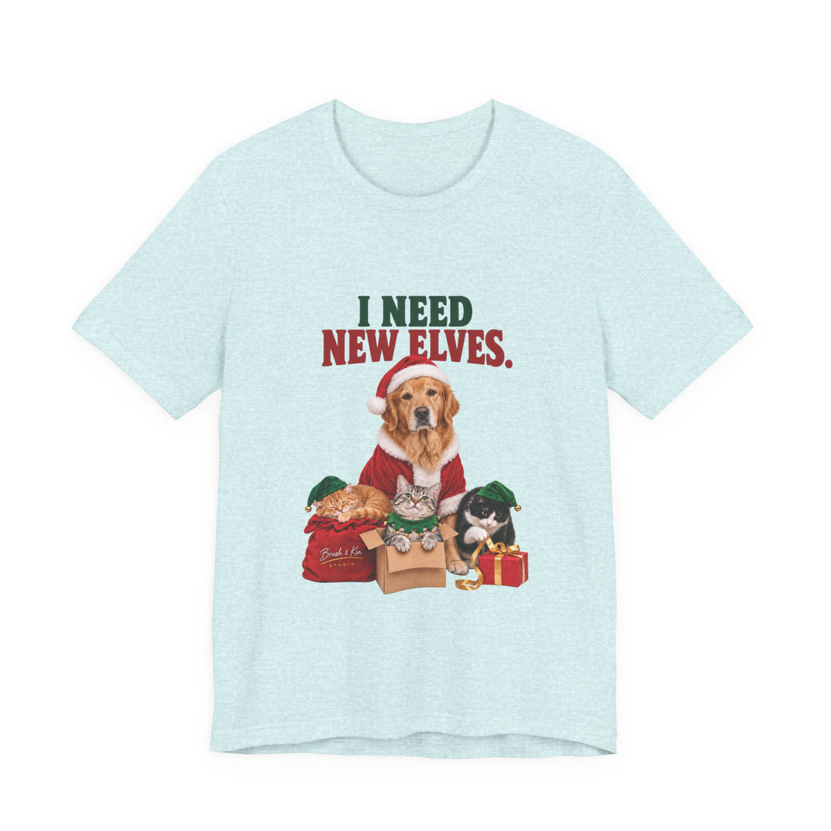 I Need New Elves Christmas Dog T-Shirt