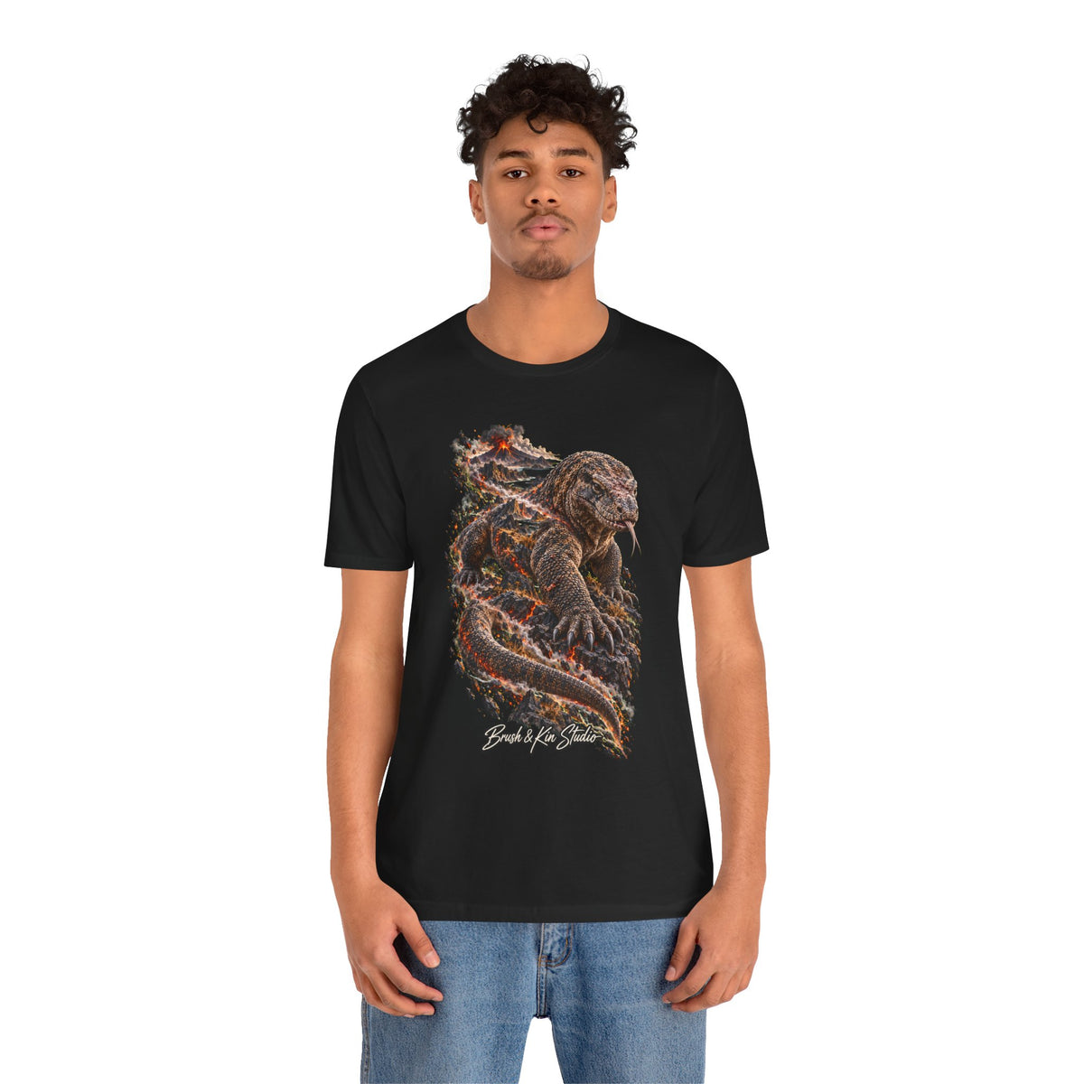 Dragon Embrace T-Shirt — Fiery Serpent Art Tee
