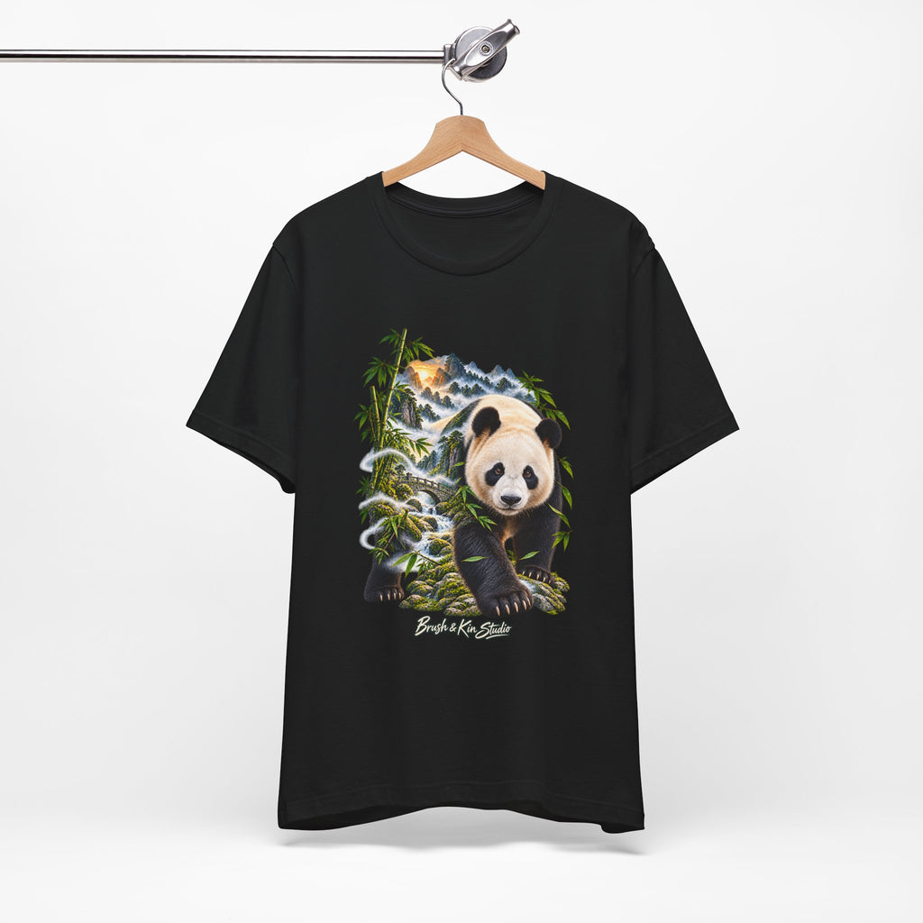 Panda Wilderness Tee — Cute Panda & Bamboo Graphic T-Shirt