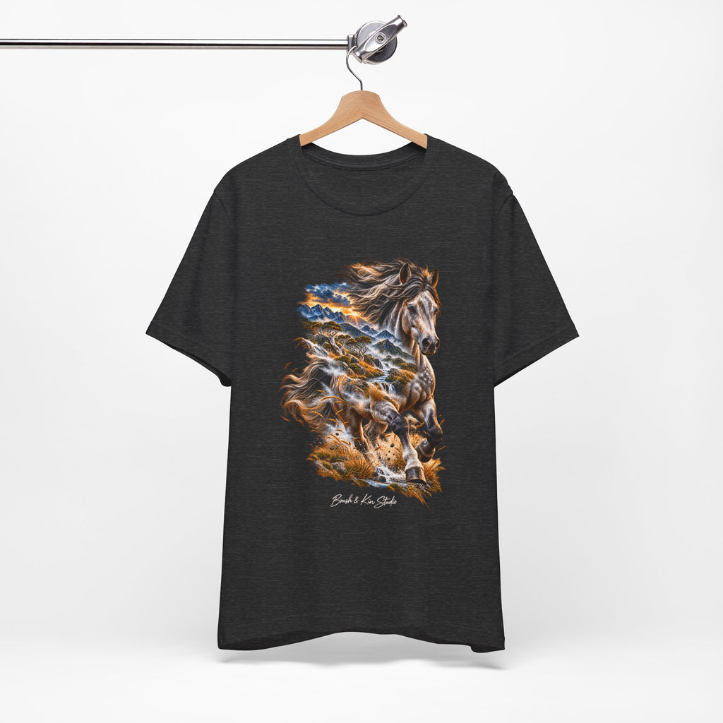 Horse Spirit T‑Shirt — 'Ride the Wild Wind' Graphic Tee