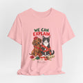 We Can Explain Christmas Pet Tee — Funny Dog & Cat T-Shirt