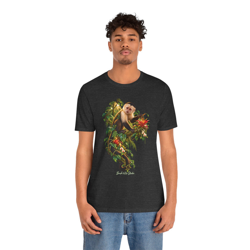 Capuchin Monkey Jungle T-Shirt — Tropical Animal Nature Graphic Tee