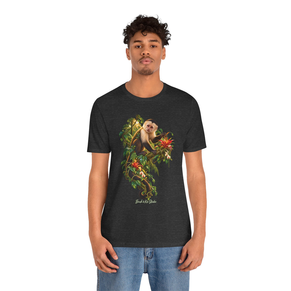Capuchin Monkey Jungle T-Shirt — Tropical Animal Nature Graphic Tee