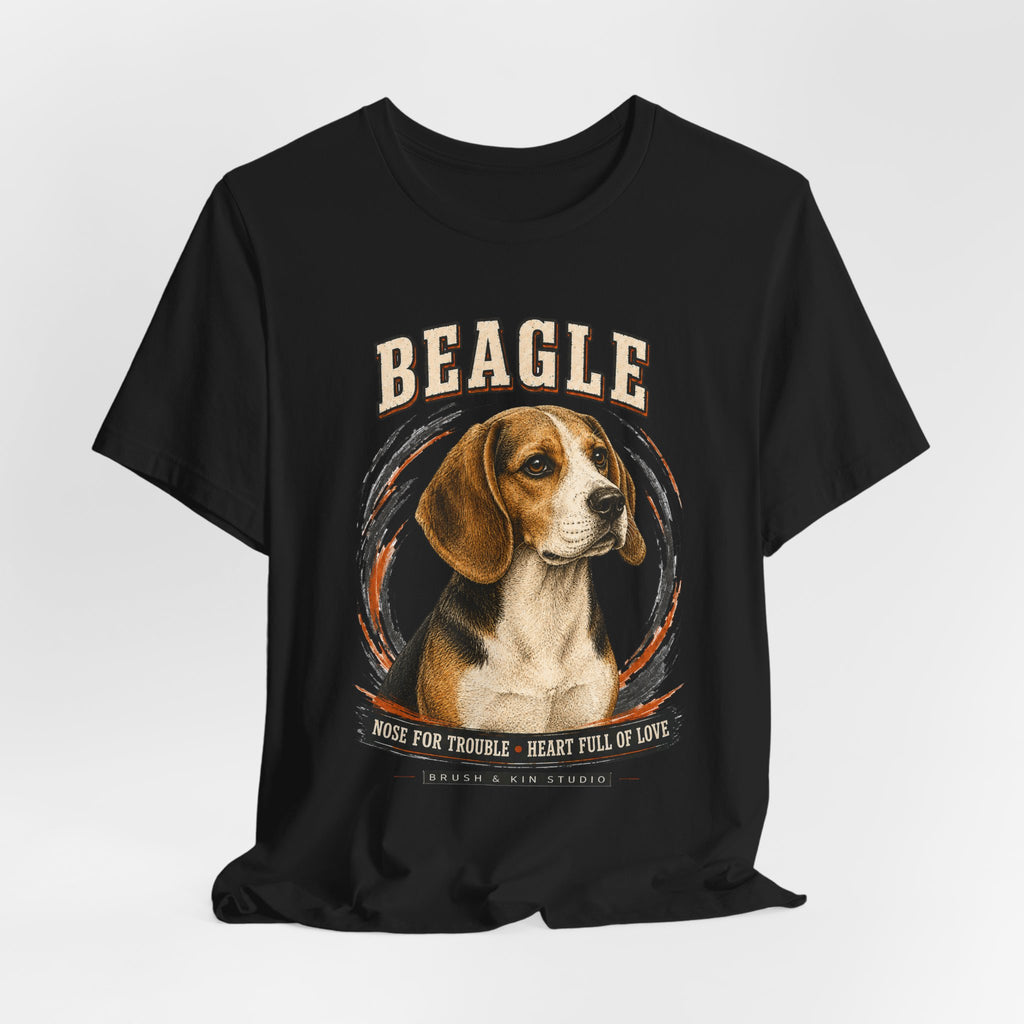 Beagle Tee – Nose for Trouble, Heart Full of Love