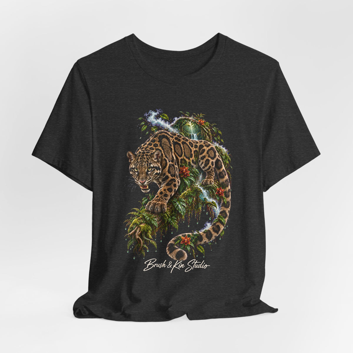 Jaguar Jungle Tee — Vintage Tropical Cat Graphic T-Shirt