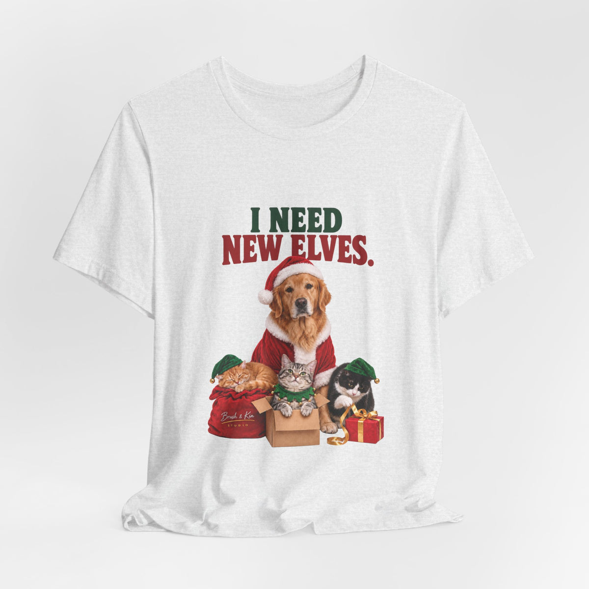 I Need New Elves Christmas Dog T-Shirt