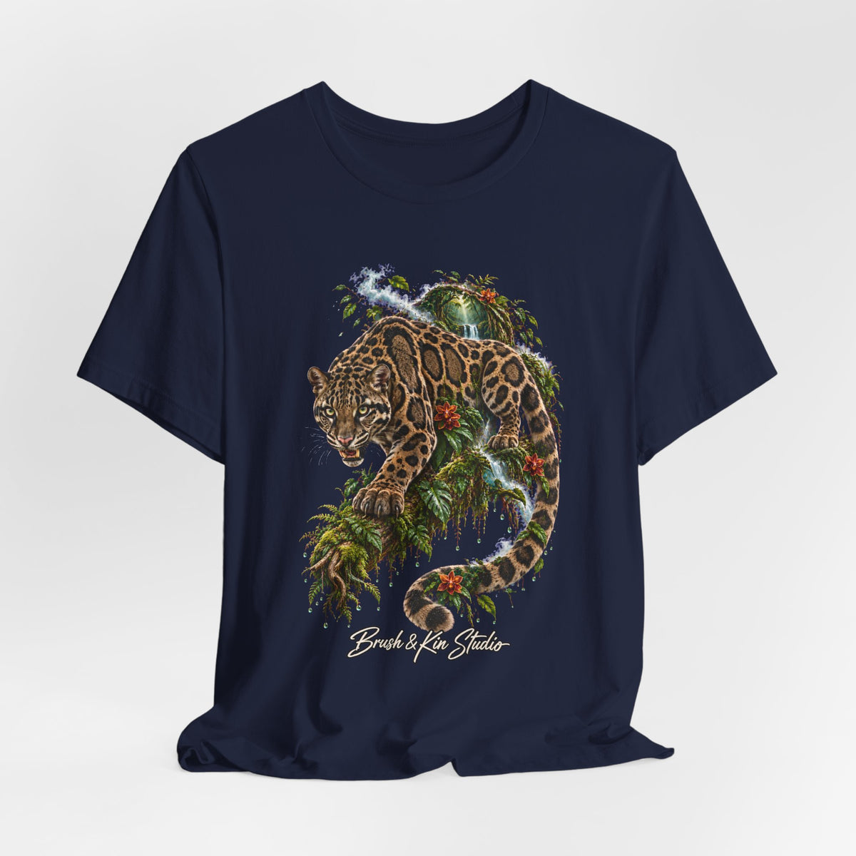 Jaguar Jungle Tee — Vintage Tropical Cat Graphic T-Shirt